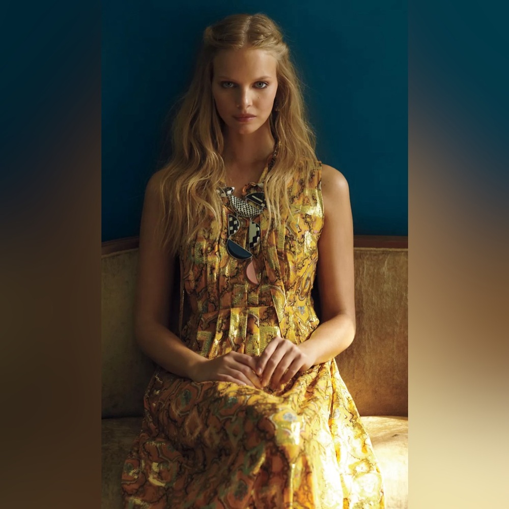 Goldspun Paisley Dress HD in Paris Anthropologie